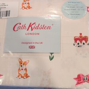 Cath Kidson Corgi Dog Sheet Set Full NWT